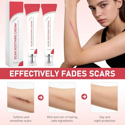 Scar Soothing Cream & Smoothing Cream for Scars,Improve scars （2 PCS）