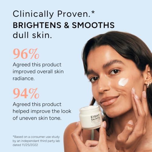 Eight Saints Skincare Cloud Whip Vitamin C Face Moisturizer, Day Cream For Women, Anti Aging Cream To Reduce Fine Lines and Wrinkles, with Vitamin B5, Cocoa Butter, and Jojoba Oil, 2 Ounces(Unscented) Unscented