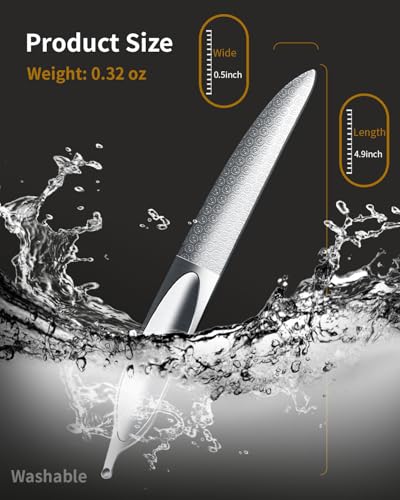 EBEWANLI Curved Nail File, Toenail File for Thick Toenails, 4.9inch Double Sided Metal Nail File, Stainless Steels Toe Nail Files for Thick Nails, Heavy Duty Fingernail File for Men and Woman