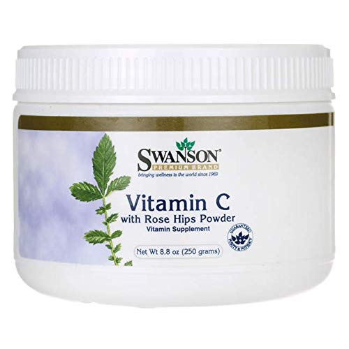 Swanson C-1000 Vitamin C Powder with Rose Hips, 8.8 oz | Helps Fortify Immune Health with Antioxidant Support, Promoting Eye, Heart and Metabolic Health and Collagen Production