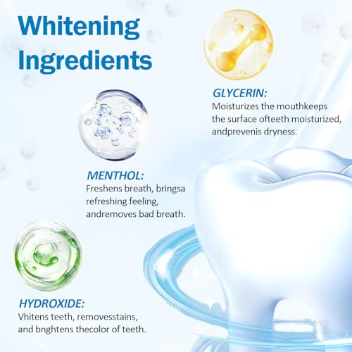 KTSAY Teeth Whitening Pen - Professionally Stain Removal Teeth Whitening Gel Formula, No Sensitivity Effective Teeth Whitener, Mint (0.11 Fl Oz (Pack of 4))