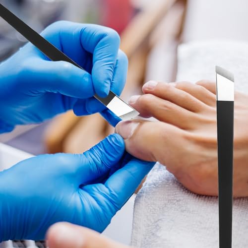 6PCS Ingrown Toenail Removal Kit, Stainless Steel Removal Pedicure Scraper Professional Pedicure Tools Set with Storage Box Callus Shaver Foot Care for Dead Dry Hard Cracked Skin