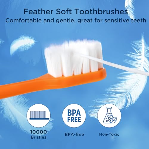 Extra Soft Toothbrush, and Wider Aluminum Toothbrush Case
