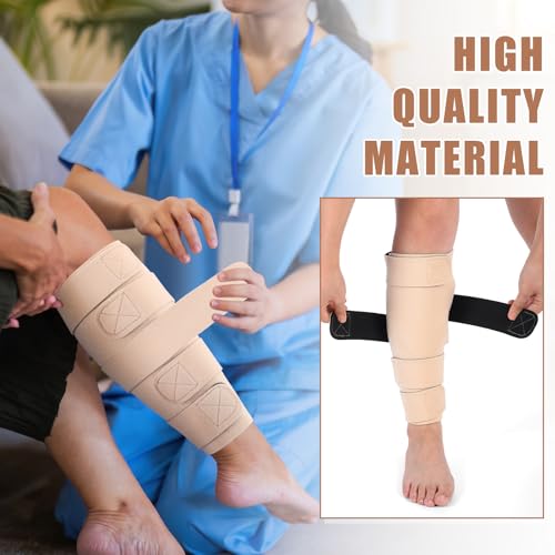 2 Pcs Lymphedema Compression Leg Wraps,Skin Color Skin Color