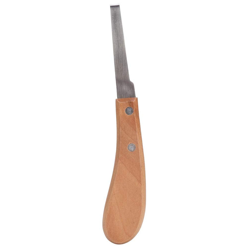 Hoof Knife with Wooden Handle, Super Sharp Hoof Knife, Carbon Steel Precision Farrier Tools for Trimming Horses Donkeys Cows Hooves(Righ-Handed) Righ-Handed - BeesActive Australia