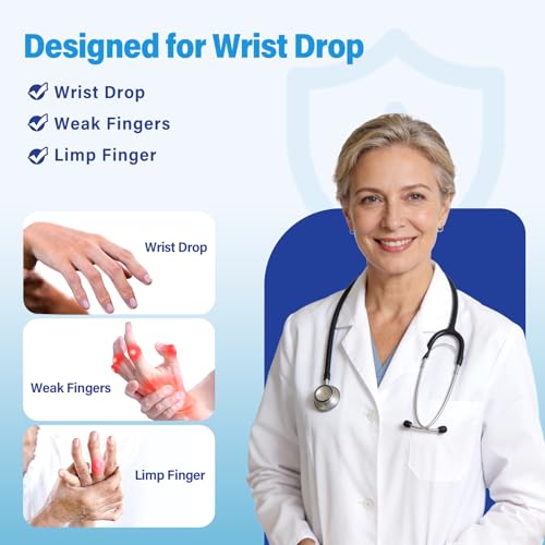 Radial Nerve Palsy Splint Wrist Drop Brace Fits Right & Left Hand