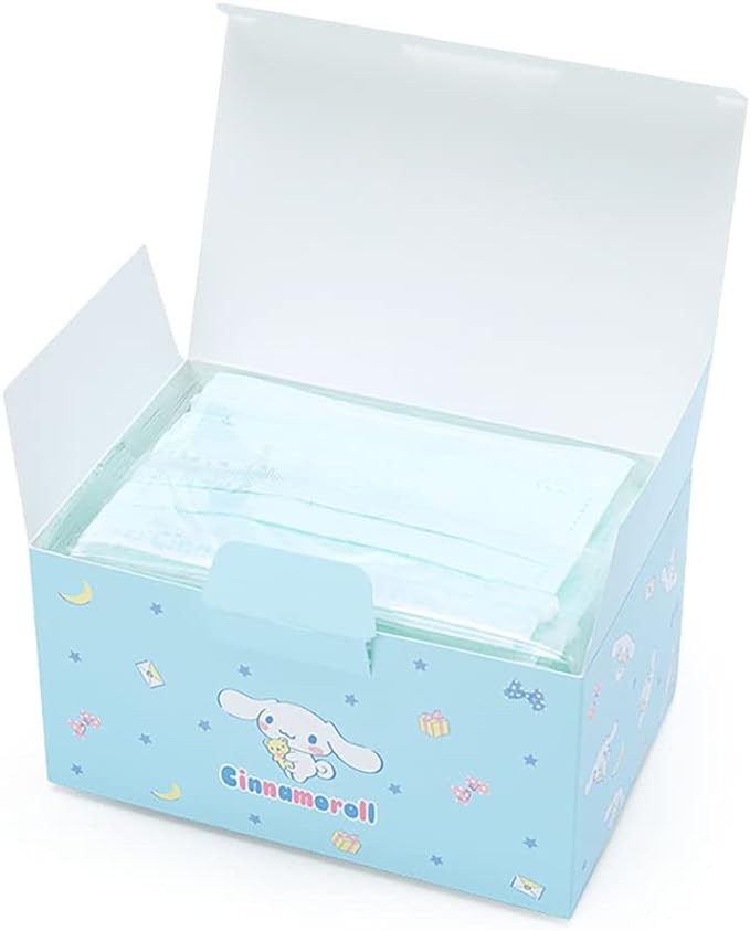Sanrio 186775 Non-woven Fabric 30 Piece Box for Children, Cinnamoroll, Pleated Type, Individually Packaged, Ear-friendly, Nose Fitter, Character - BeesActive Australia
