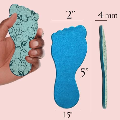 3pc ALAZCO Foot File Callus Remover for Feet Heel Scraper Pumice Stone Diabetic Feet Scrubber Dead Skin Remover Salon SPA DIY & Professional Pedicure Tools Washable TSA & Travel Friendly