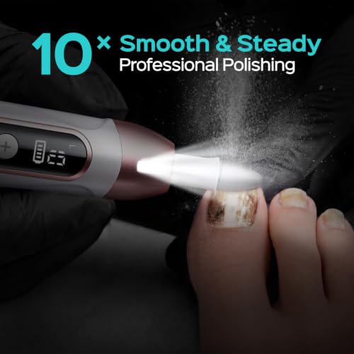COSLUS C60 Professional Pedicure Manicure Kit, Cordless Electric Nail File Rose Storage Case Set
