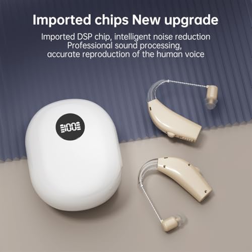 Rechargeable Hearing Aids For Seniors Noise Cancellation Standby 90h