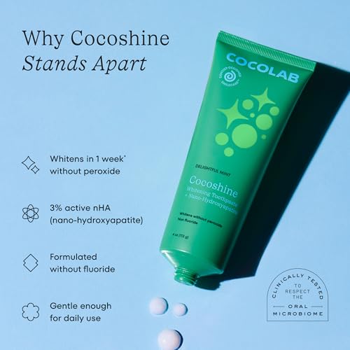 Cocolab Cocofloss Oral-Care Set, 3 Spools Dental Floss & 1 Cocoshine, Woven String Floss with Coconut Oil, Powerful Whitening Toothpaste, Dentist-Designed, Delightful Mint