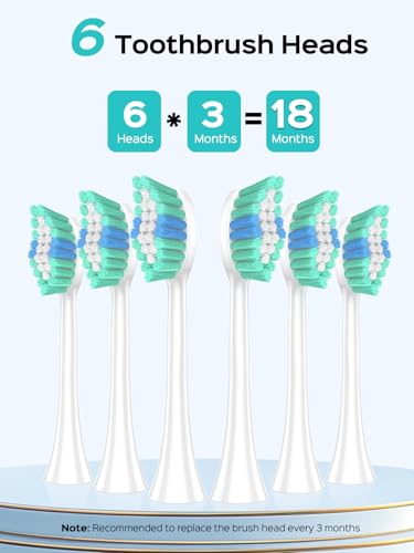 COSLUS C40 Sonic Electric Toothbrush for Adults & C60 Rechargeable Rotating Electric Toothbrush for Deep Clean Black Pink 2Pcs