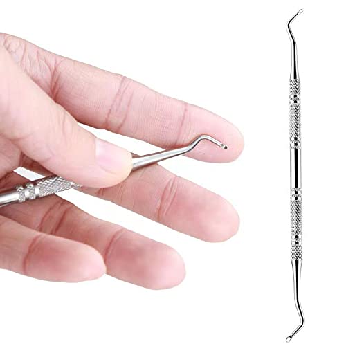 3PCS Ingrown Toenail Tools Stainless Steel Ingrown Toenail File and Lifter Double Sided with Storage Case