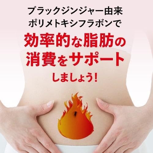 Black ginger supplement to reduce belly fat for people with high BMI Waist maintenance Food with functional claims 90 tablets Approximately 1 month's supply Burning type - BeesActive Australia