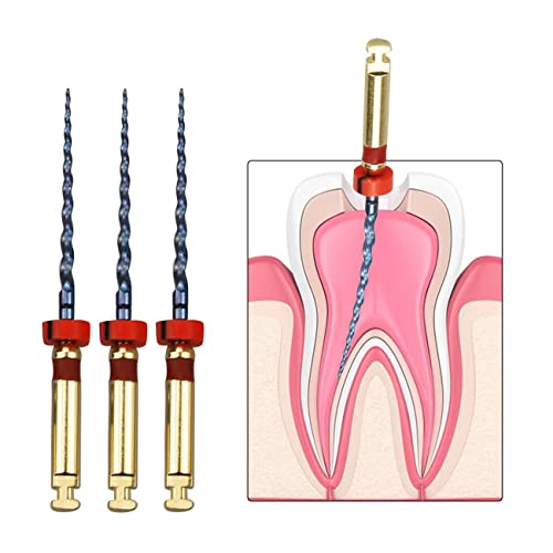6PCS/Set Endodontic NiTi Super Files,Universal Endo Rotary Protaper Files Endo Mixed Tips SX-F3 (25MM) 25MM