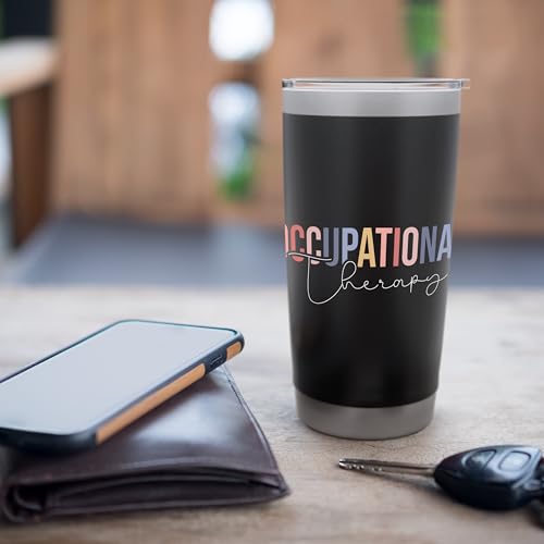 Occupational Therapy - Healthcare Occupational Therapist Stainless Steel Insulated Tumbler Black 20 Ounces