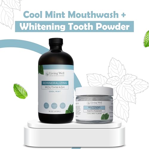 Remineralizing & Whitening Bundle, Hydroxyapatite Tooth Powder & Mouthwash