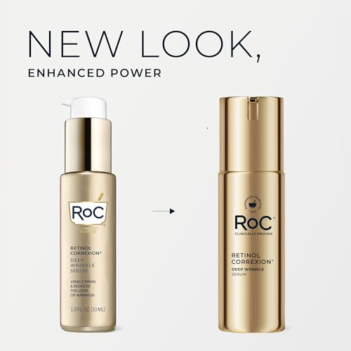 RoC Retinol Correxion Deep Wrinkle Retinol Face Serum, Ascorbic Acid, 1 0z Deep Wrinkle Serum