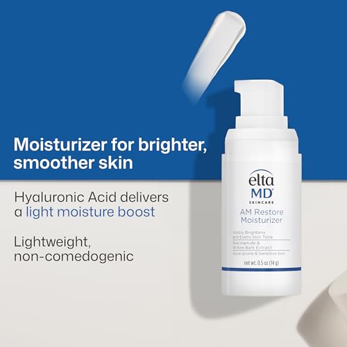 EltaMD AM Restore Daily Lightweight Facial Moisturizer 0.5 Ounce (Pack of 1)