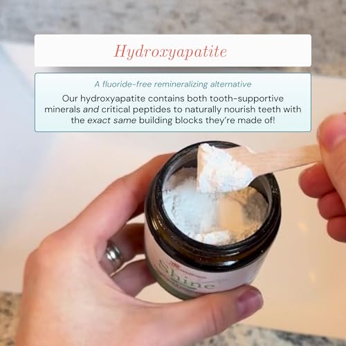 OraWellness Shine Remineralizing Tooth Powder with Hydroxyapatite, Cinnamon