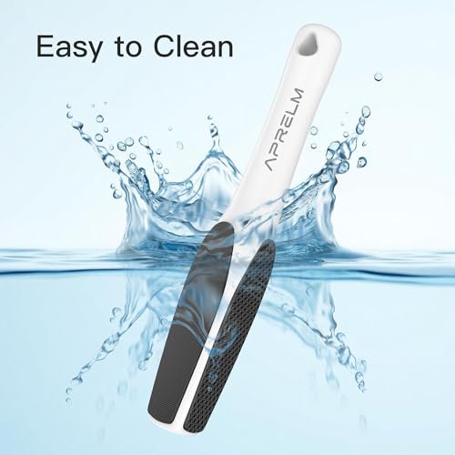 APRELM 3-Sided Nano Glass Foot File, 3-in-1 Coarse/Medium/Fine Foot Callus Remover, Professional Callus Remover for Feet Hard Skin Smooth Polishing (White) White