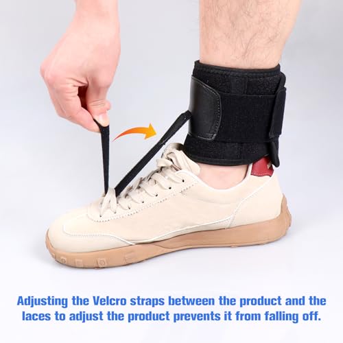 Cozyhealth AFO Foot Drop Brace For Walking Lifting Shoes Provides Adjustable Drop Foot Support For Men Or Women Can Be Worn, Foot Up Splint for Ankle, Improve Walking Gait Fits Left Right Foot (L/XL) L/XL
