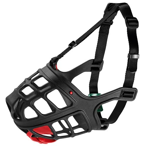 HUNTER ALBURY dog muzzle, with removable poison bait protection, 3, black