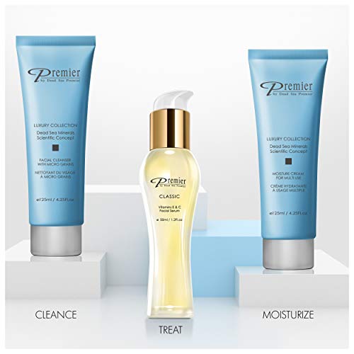 Premier Dead Sea Facial Cleanser with Micro Grains, 4.4 fl oz