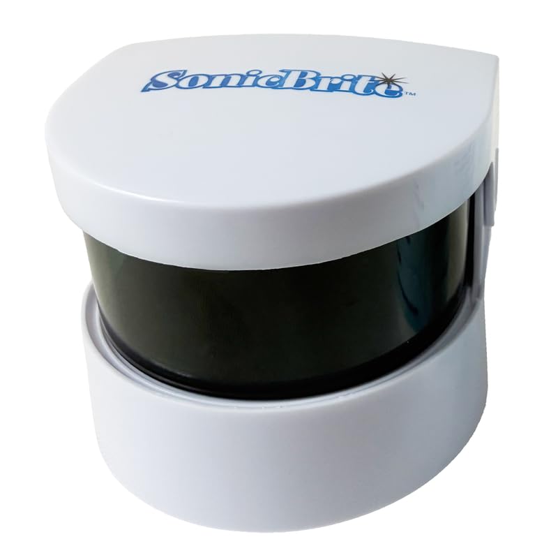 Denture/Retainer Cleaning Kit — Clean any Removable Dental Device with a Powerful Sonic Bath — Cleaner for Night & Mouth Guards, Aligners & More — Powerful Cleaning System