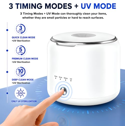 Ultrasonic Retainer Cleaner Machine 45kHz, Dental Ultrasonic Care Cleaner