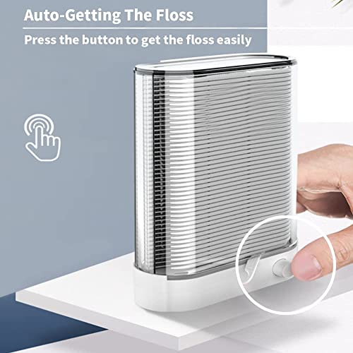 Dental Floss Pick Dispenser, Auto Pop-Up, 520 Count & Travel Case Set