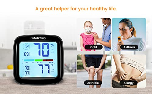 SMARTRO SC42 Professional Digital Hygrometer Indoor Thermometer Room Humidity Gauge Pro Accuracy Calibration 1