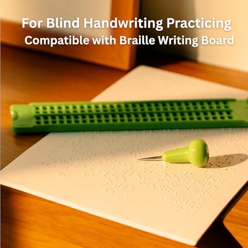 100 Sheets Braille Paper - No Holes, Writing Paper Blank for Blind People Practice Learn Braille School Supplies, Paper Blinds Designed for Braille Writing Boards, 11.7 x 8.5 Inch