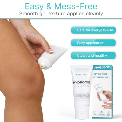 ViveCare Hydrogel Wound Dressing (3 Oz Tube) - First Aid Healing Gel 2