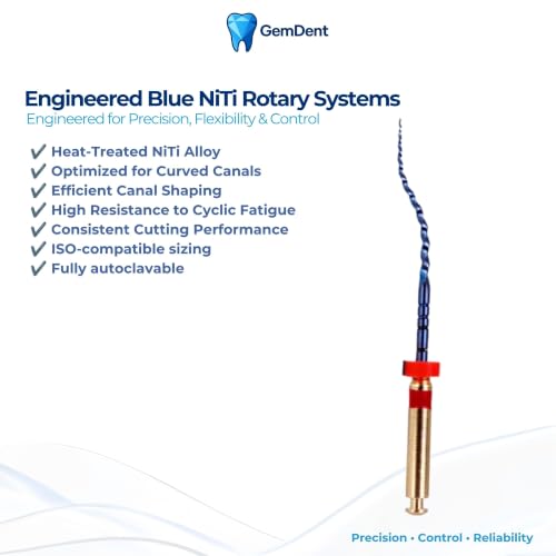 Assorted PT Style 25MM #SX-F3 Assorted Blue Heat Activated NiTi Endo Rotary Files Endodontic Dental
