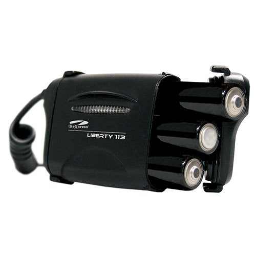 Litexpress LXL205001 Liberty 113-4, 303 Lumens Headlamp IP64 1 High Performance Seoul Semi LED NEW upgraded VERSION, Rear 2 Mode red LED in Battery pack