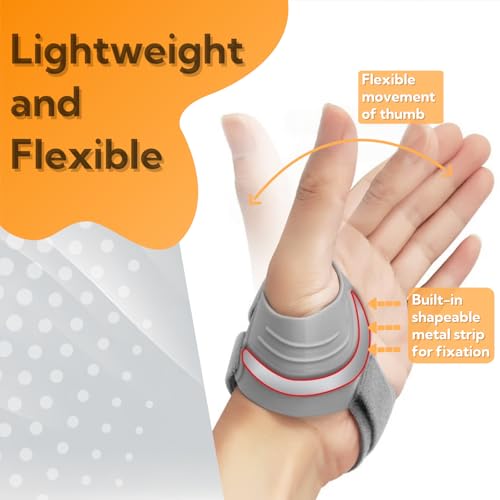 Thumb Brace Thumb Splint for Osteoarthritis, Tendonitis, Arthritis (Beige, Small, Left Hand) Beige