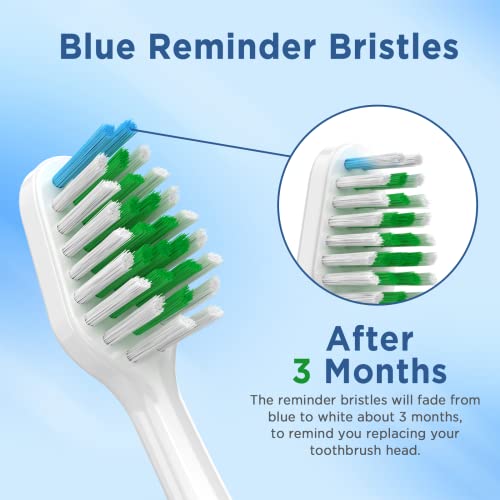 Replacement Toothbrush Heads for Waterpik Complete Care 5.0/9.0, 10 Count White 1 Count (Pack of 10)