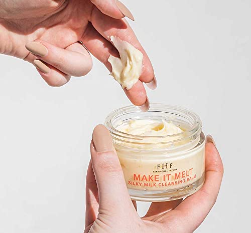 FarmHouse Fresh Cleansing Balm. Makeup Remover, Vitamin C Cream. Make It Melt Silky Milk Cleansing Balm, Travel Size Face Wash. 3 Fl Oz