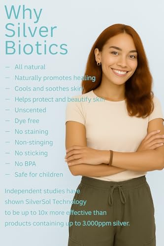 Silver Biotics First Aid Advanced Silver Technology | 24 ppm Wound Healing Gel | Protection for Cuts, Irritations and Burns | 4.0 oz