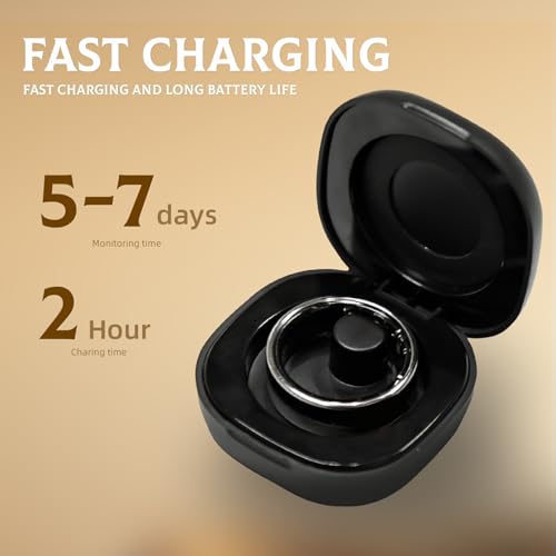 Smart Ring for Women & Men, Fitness and Health Tracker with Heart Rate Monitor, Blood Oxygen, Sleep Tracker, 100+ Sport Modes, Step Counter, IP68 Waterproof, for iOS Android (Silver, 8) Silver