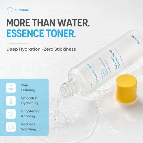 Reset Essence Toner, Hydrating Face Toner with 86% Hinoki Cypress Water for Dry & Sensitive Skin, Oligo Hyaluronic Acid, Panthenol, Korean Skincare, 5.07 fl oz