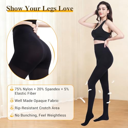 15-20 mmHg Medical Graduated Compression Pantyhose for Women Men Black 3X-Large