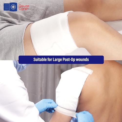 GauzeCare Sterile Abdominal- ABD Combine Pads| 24-Pack, 8x10 Inches| Extra Absorbent & Thick, Individually Wrapped Wound Dressing, First Aid Pads| Surgical-Grade, Nonstick- for Heavy Leakage, Post Op 8"x10" (24 Pads)