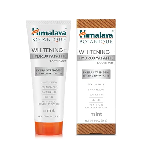 Himalaya Botanique 10% Nano Hydroxyapatite Toothpaste, Mint, 3 oz, 2 Pack
