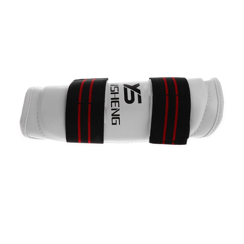 Taekwondo Shin Guard/Leg Protector + Arm Guard/Elbow Protector Set White Small
