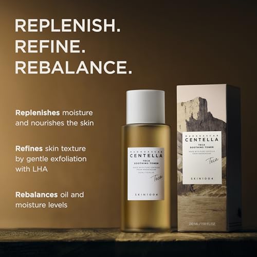 SKIN1004 Madagascar Centella TECA Soothing Toner, 50X Centella Toner for Soothing & Moisturizing, Centella Essence with TECA & PDRN, LHA for Gentle Exfoliation, Korean Skin Care, 7.10 fl.oz / 210ml Barrier Support