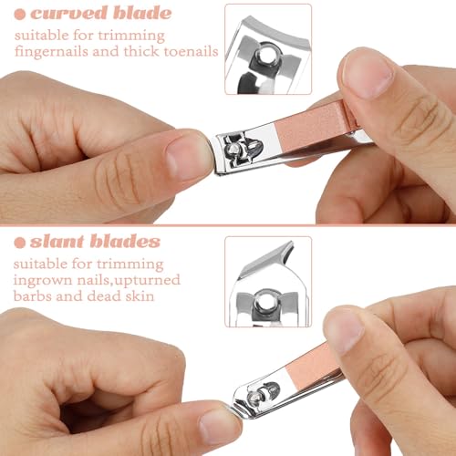 Nail Clipper Set 16 in 1,Valentines Day Gifts for Him,Manicure Kit,Nail Clipping Tools Portable Travel Grooming Kit,Stocking Stuffers for Adults Under 10 Dollars for Men Women Classic1