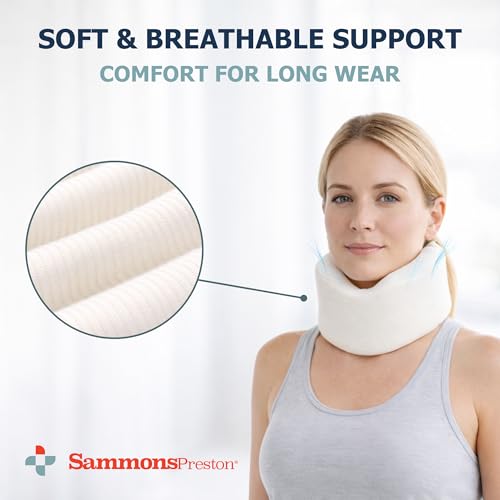 Sammons Preston Soft Cervical Collar, 2", Neck Brace, Pain Support, Cream 2" Orthopedic Brace