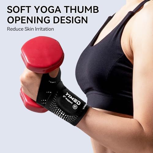 Ultra-Thin Wrist Brace Support for Carpal Tunnel, Black One Size